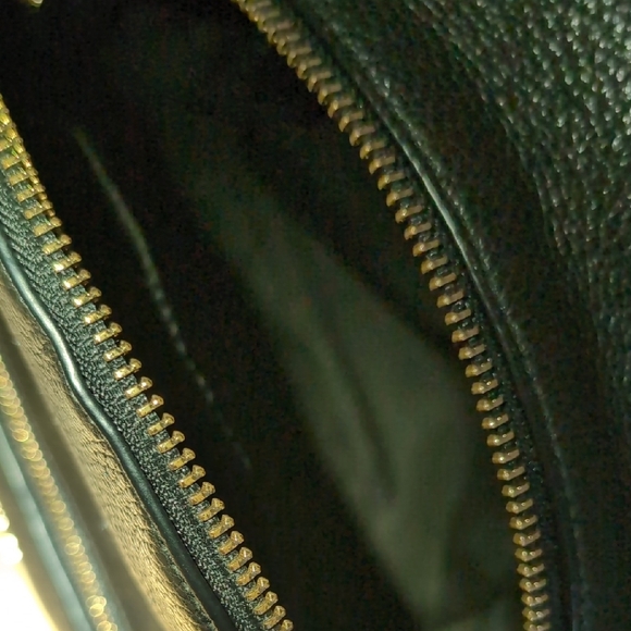 Coach Black Pebbled Leather Mini Backpack with Gold Hardware